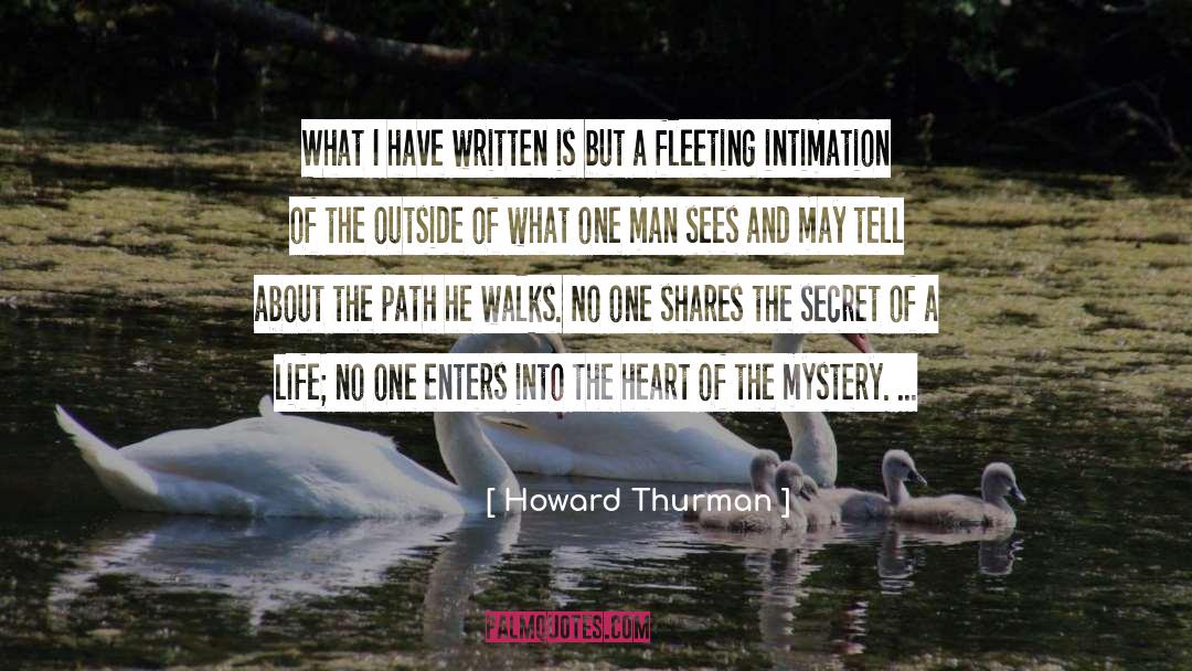 Life Mystery quotes by Howard Thurman