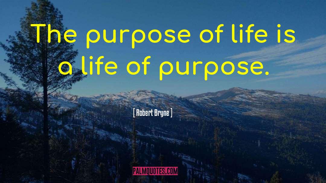 Life Of Purpose quotes by Robert Bryne