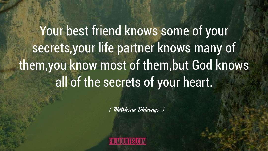 Life Partner quotes by Matshona Dhliwayo