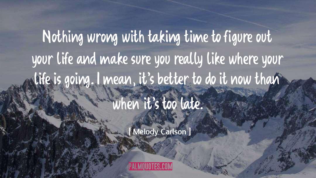 Life Potential quotes by Melody Carlson