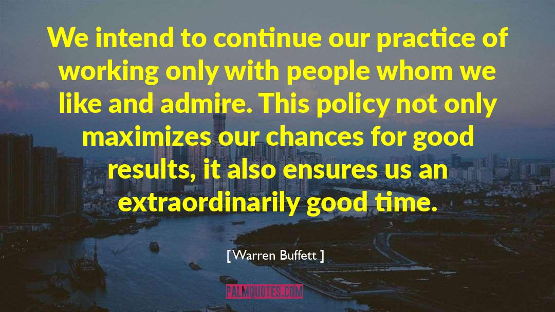 Life Practice quotes by Warren Buffett