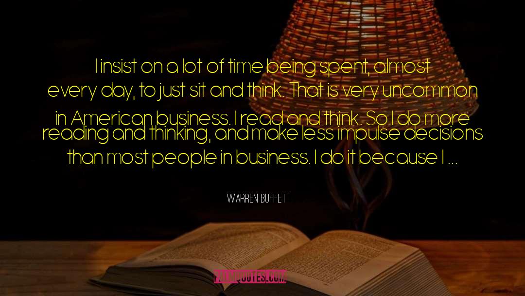 Life Reading quotes by Warren Buffett