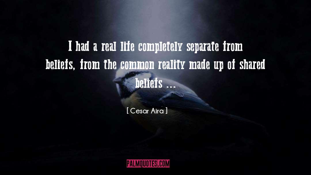 Life Reality quotes by Cesar Aira