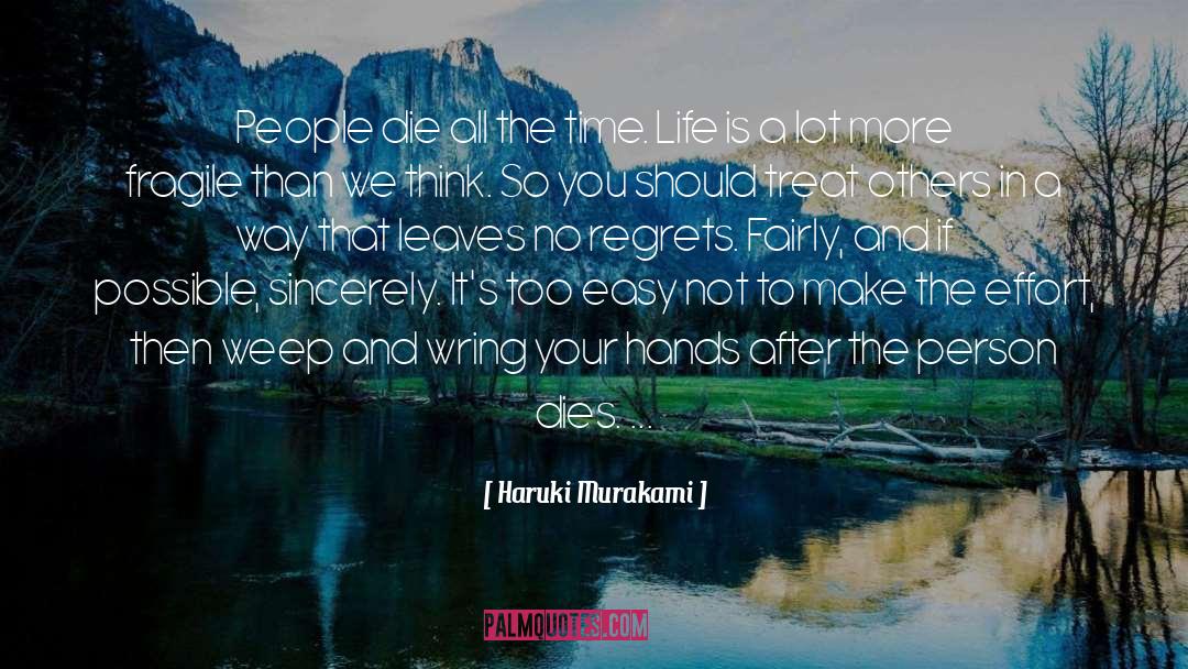 Life Regrets quotes by Haruki Murakami