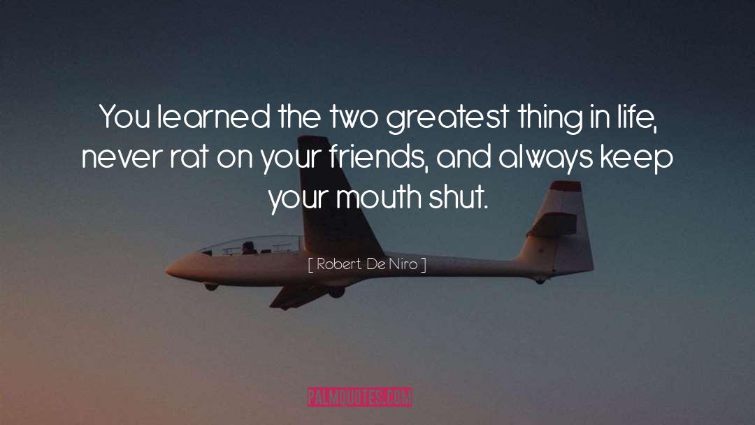 Life Secrets quotes by Robert De Niro