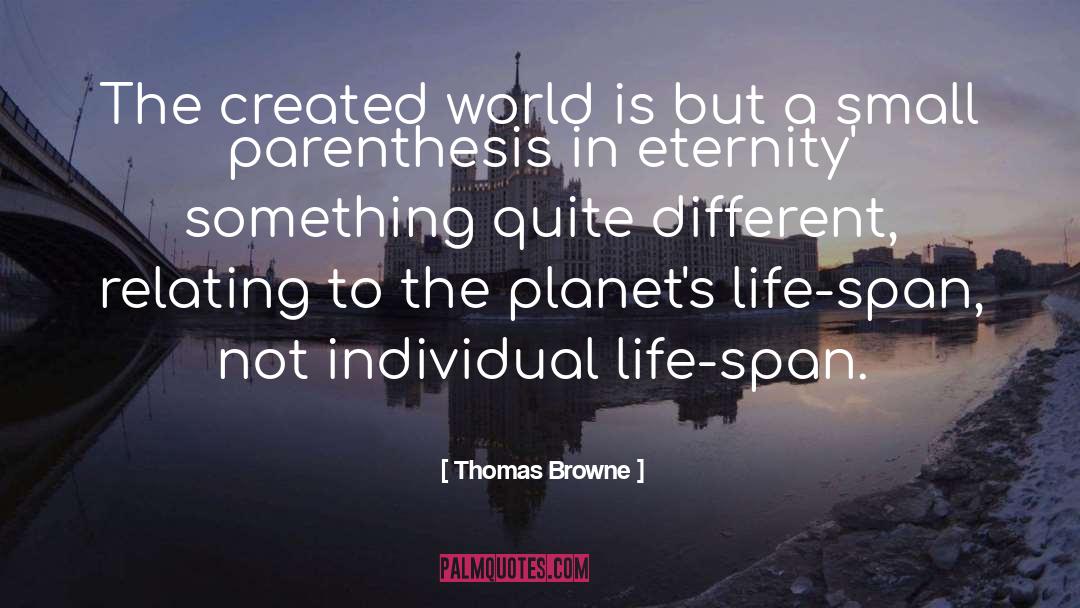 Life Span quotes by Thomas Browne