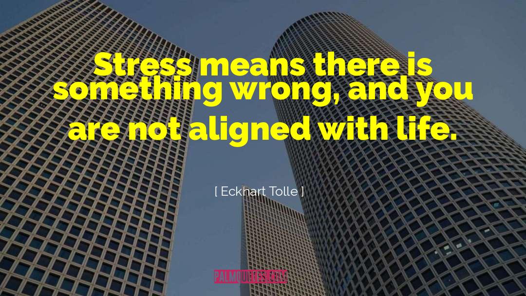Life Stress quotes by Eckhart Tolle