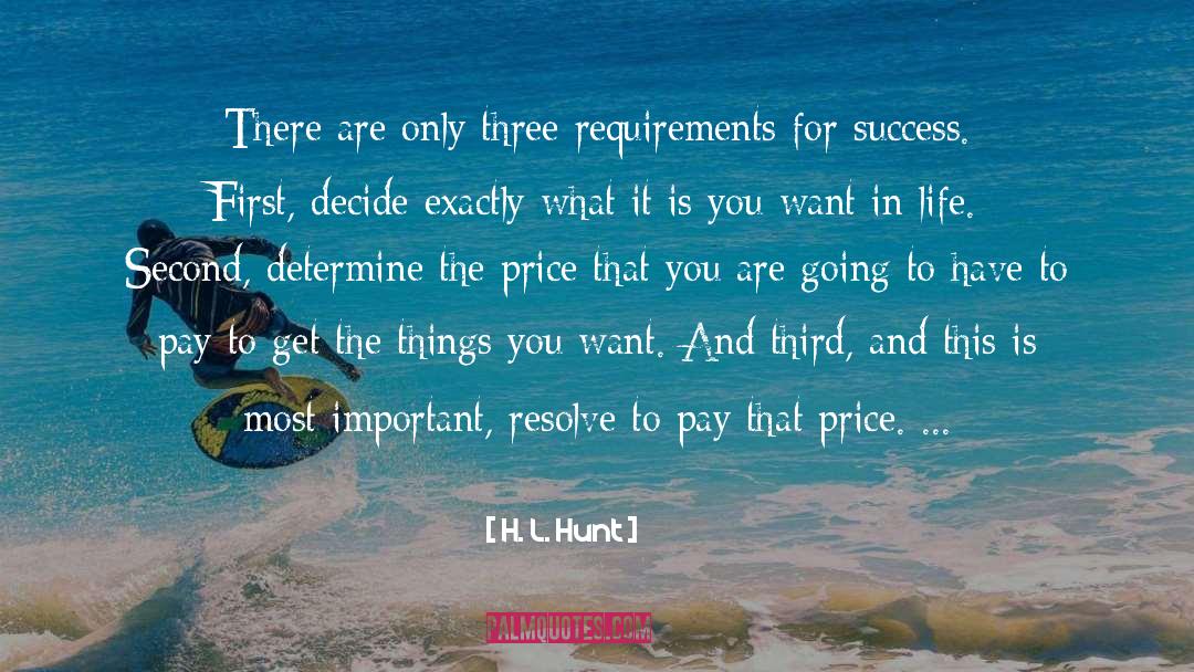 Life Success quotes by H. L. Hunt