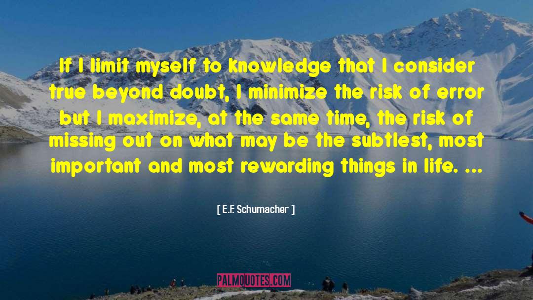 Life Things quotes by E.F. Schumacher