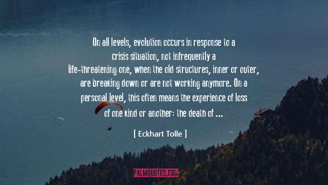 Life Threatening quotes by Eckhart Tolle