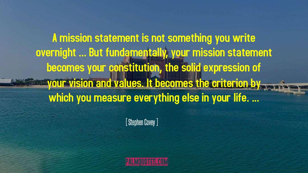 Life Vision quotes by Stephen Covey