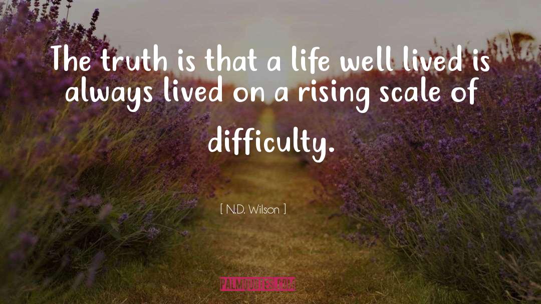 Life Well Lived quotes by N.D. Wilson