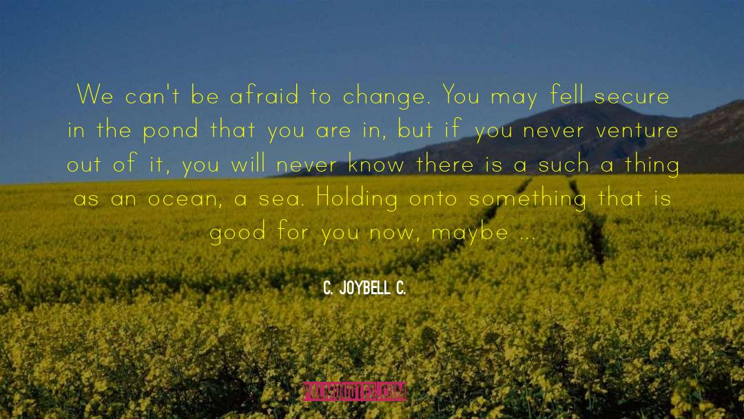 Life Will Change quotes by C. JoyBell C.