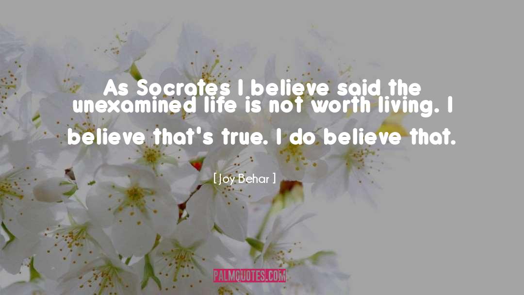 Life Worth Living quotes by Joy Behar