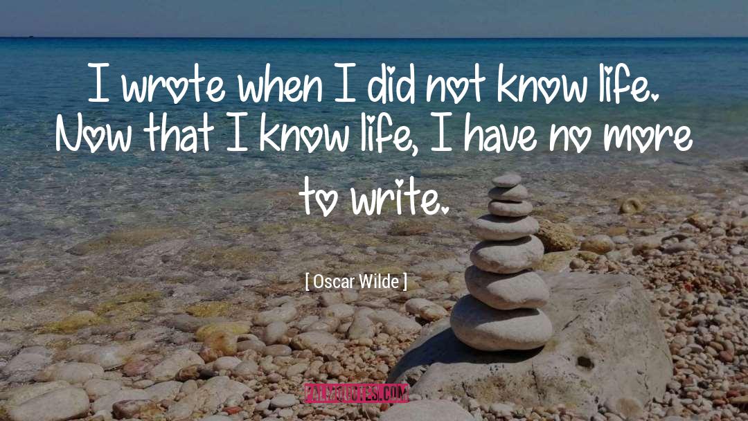 Life Writing quotes by Oscar Wilde