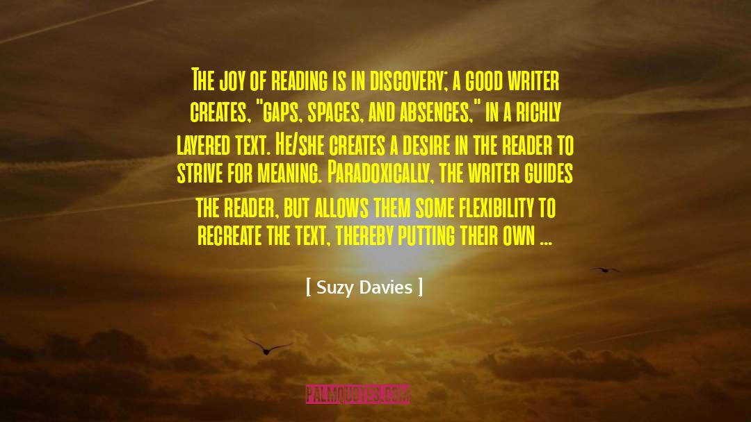 Life Writing Writer Discovery quotes by Suzy Davies