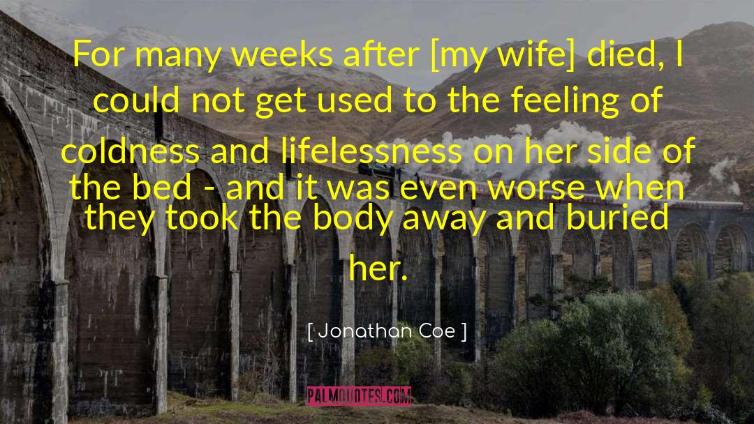 Lifelessness quotes by Jonathan Coe