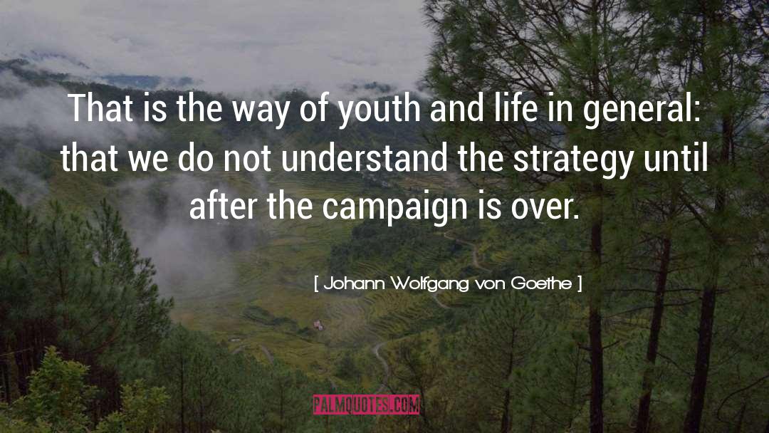 Lifelong Campaign quotes by Johann Wolfgang Von Goethe