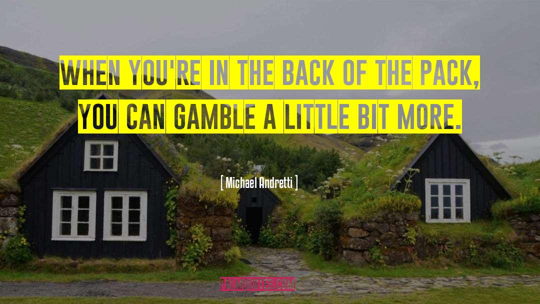 Lifes A Gamble Quote quotes by Michael Andretti