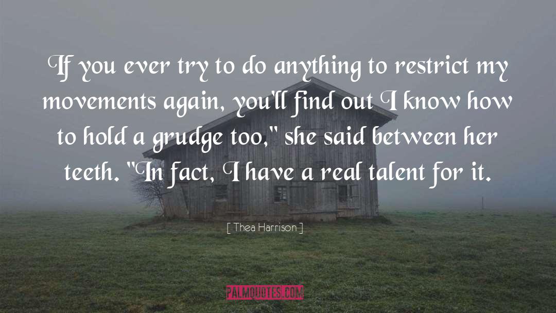 Lifes Too Short To Hold A Grudge quotes by Thea Harrison