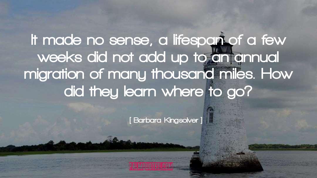 Lifespan quotes by Barbara Kingsolver