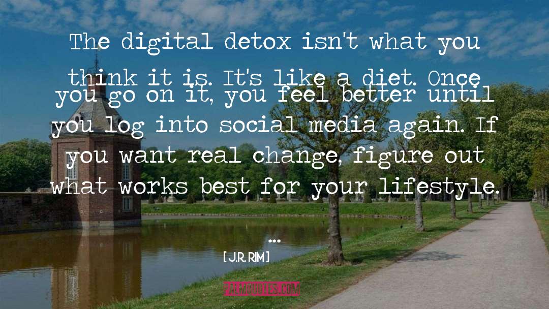 Lifestyle Change quotes by J.R. Rim