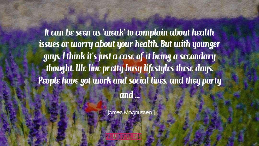 Lifestyles quotes by James Magnussen