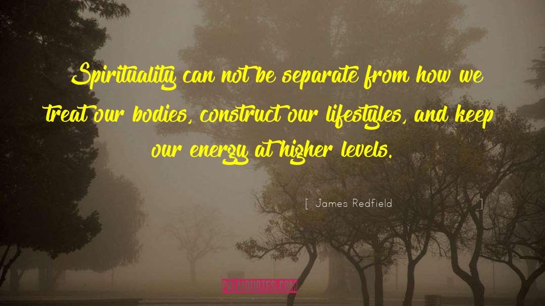 Lifestyles quotes by James Redfield