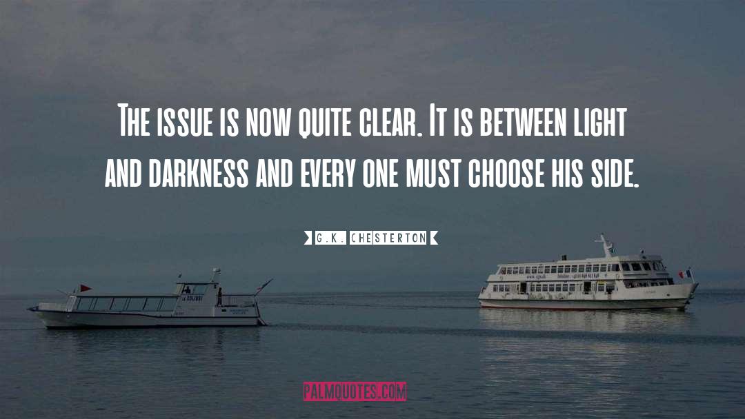 Light And Darkness quotes by G.K. Chesterton