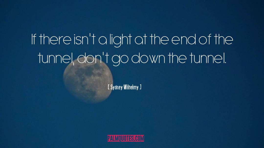 Light At The End Of The Tunnel quotes by Sydney Wilhelmy