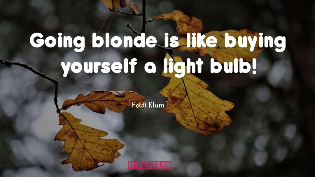 Light Bulb quotes by Heidi Klum