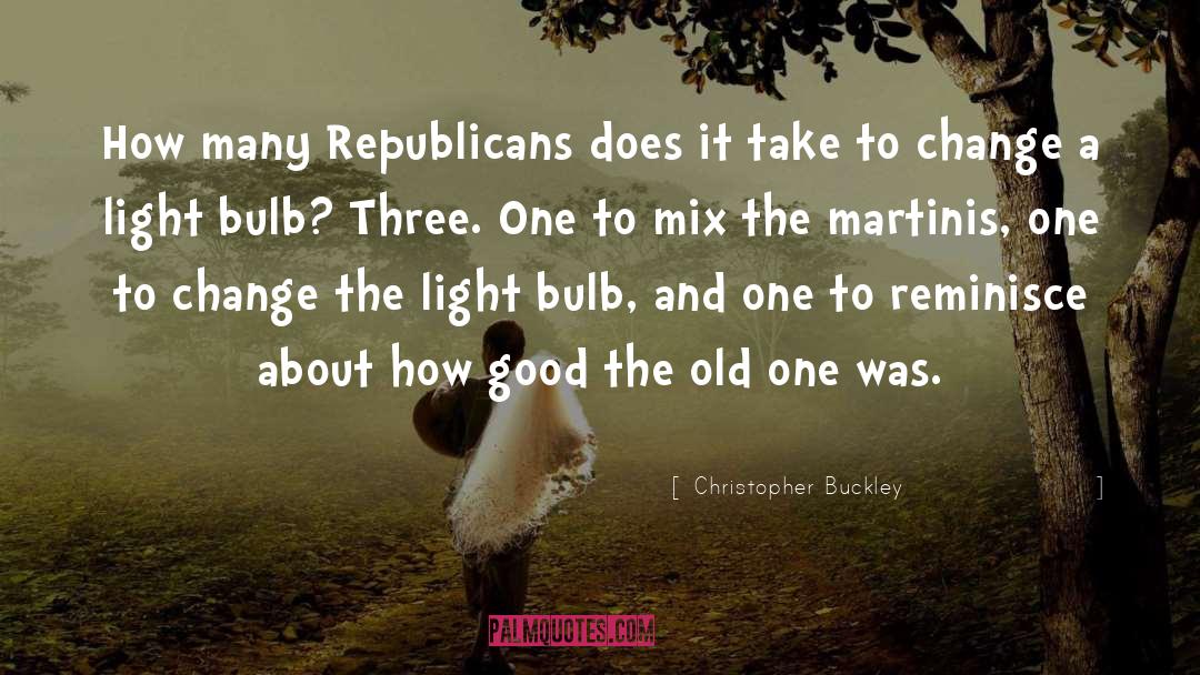 Light Bulb quotes by Christopher Buckley