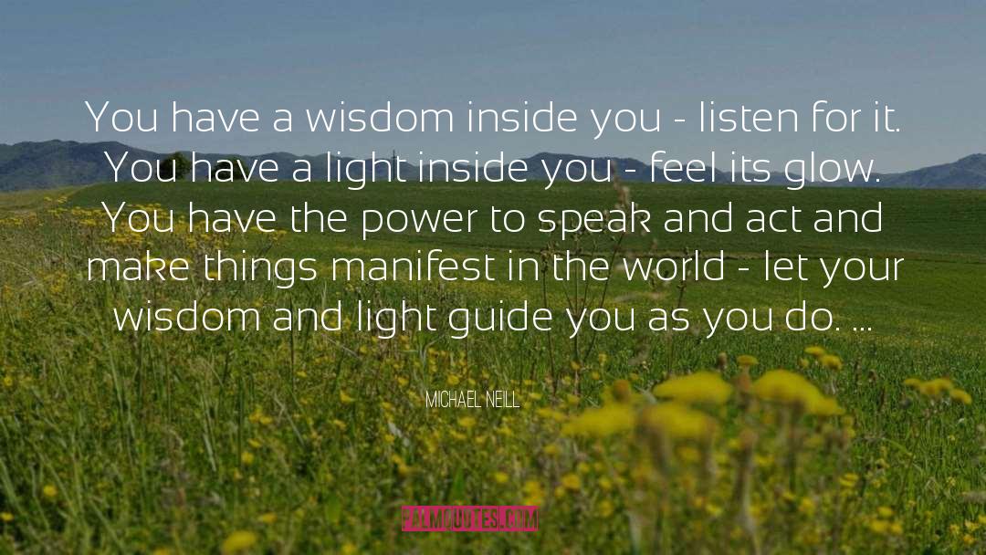 Light Inside quotes by Michael Neill