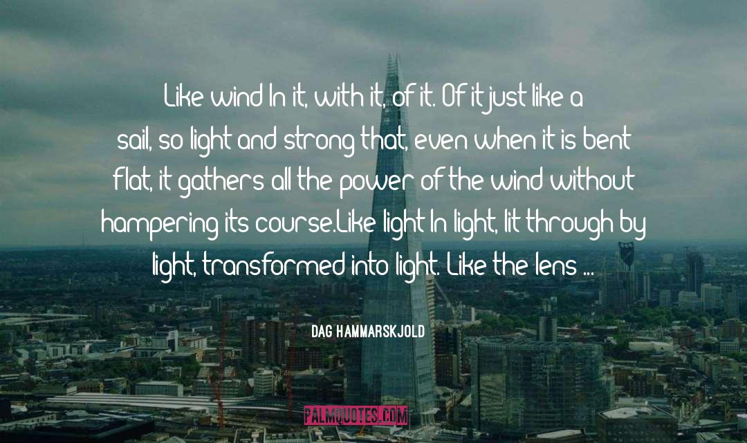 Light Matters quotes by Dag Hammarskjold
