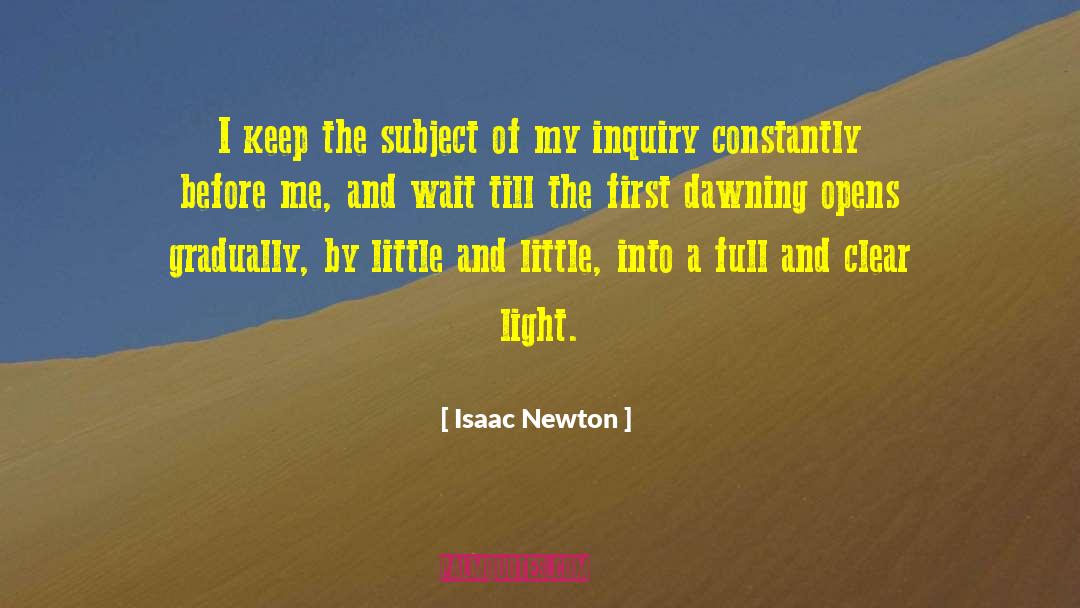 Light Of My Life quotes by Isaac Newton