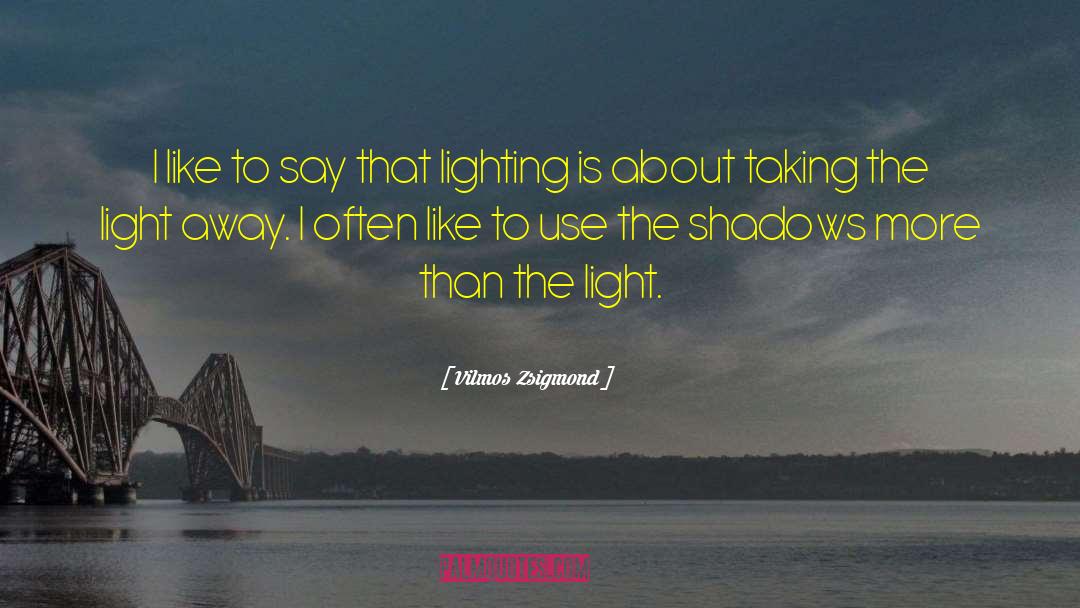 Light Shadow quotes by Vilmos Zsigmond
