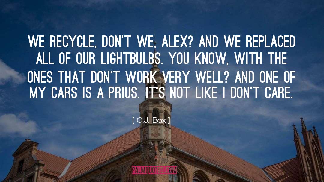 Lightbulbs quotes by C.J. Box