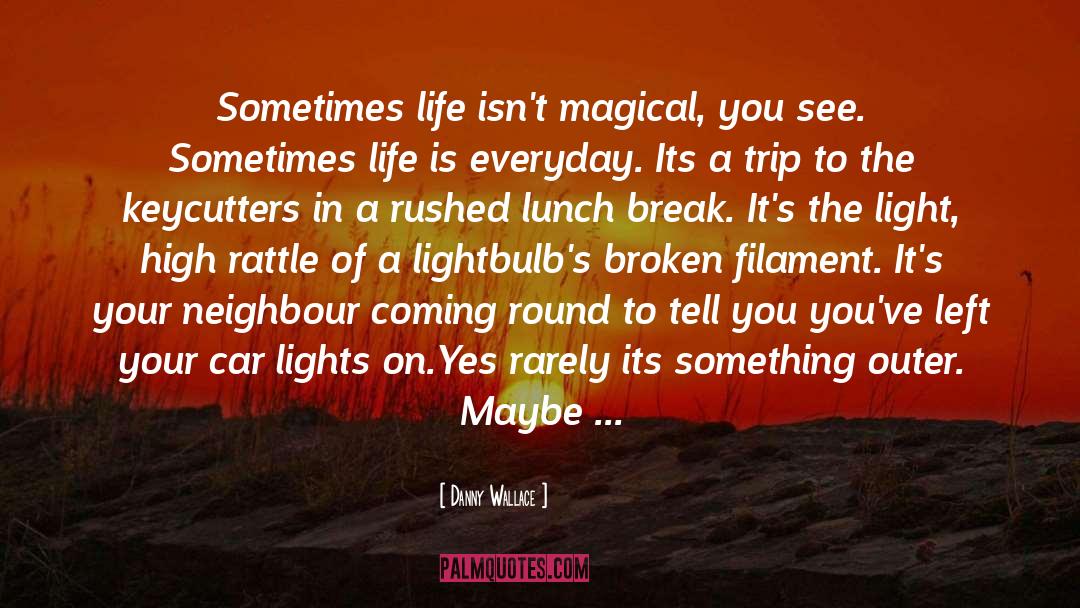 Lightbulbs quotes by Danny Wallace