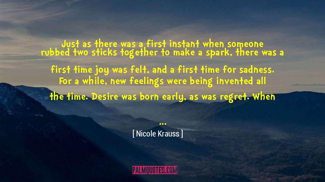 Lightening quotes by Nicole Krauss