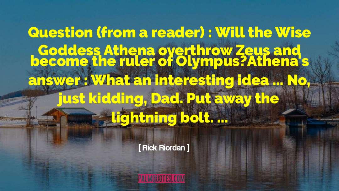 Lightning Bolt quotes by Rick Riordan