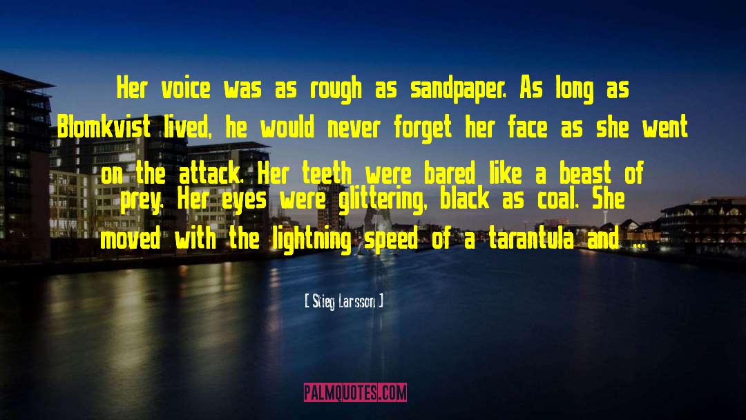 Lightning Speed quotes by Stieg Larsson