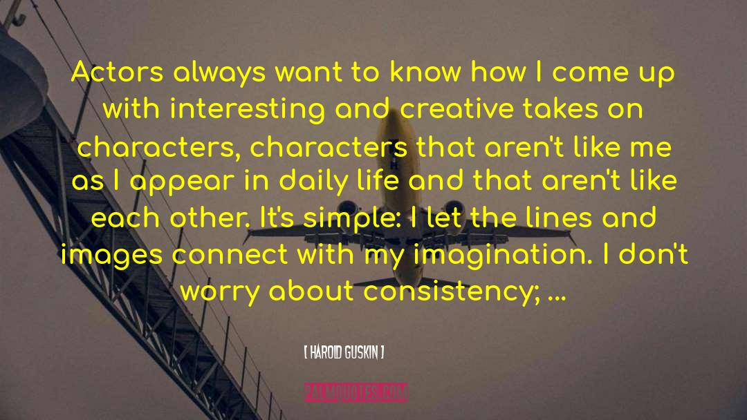 Likable Characters quotes by Harold Guskin