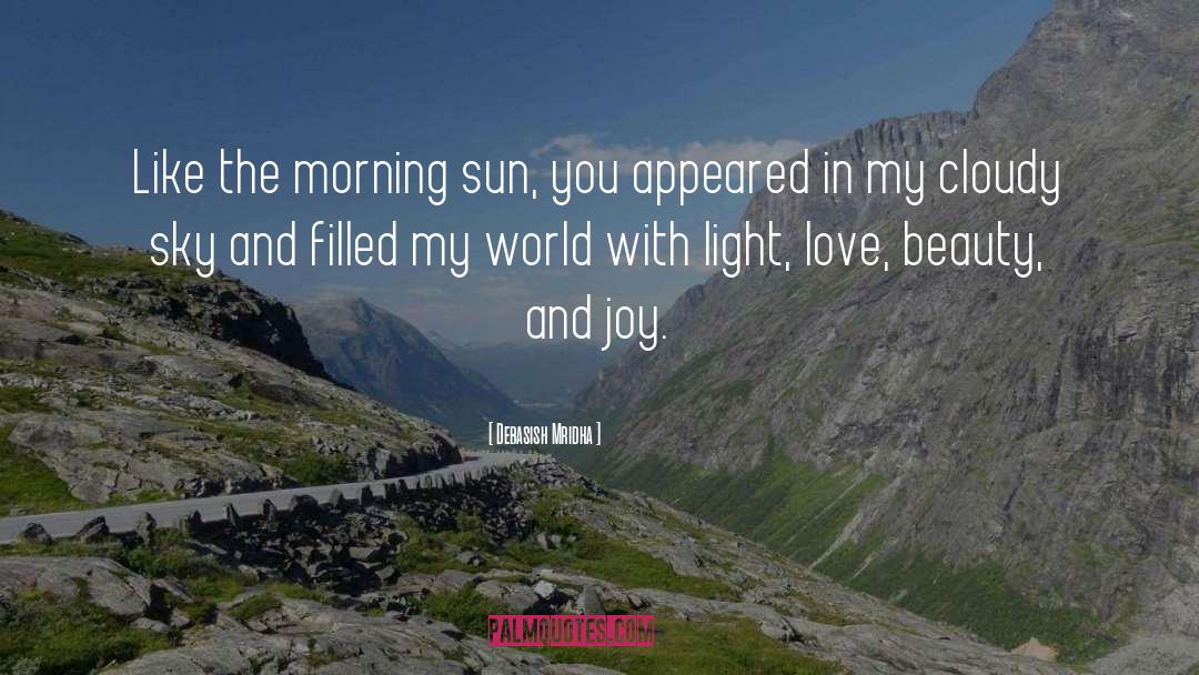 Like The Morning Sun quotes by Debasish Mridha
