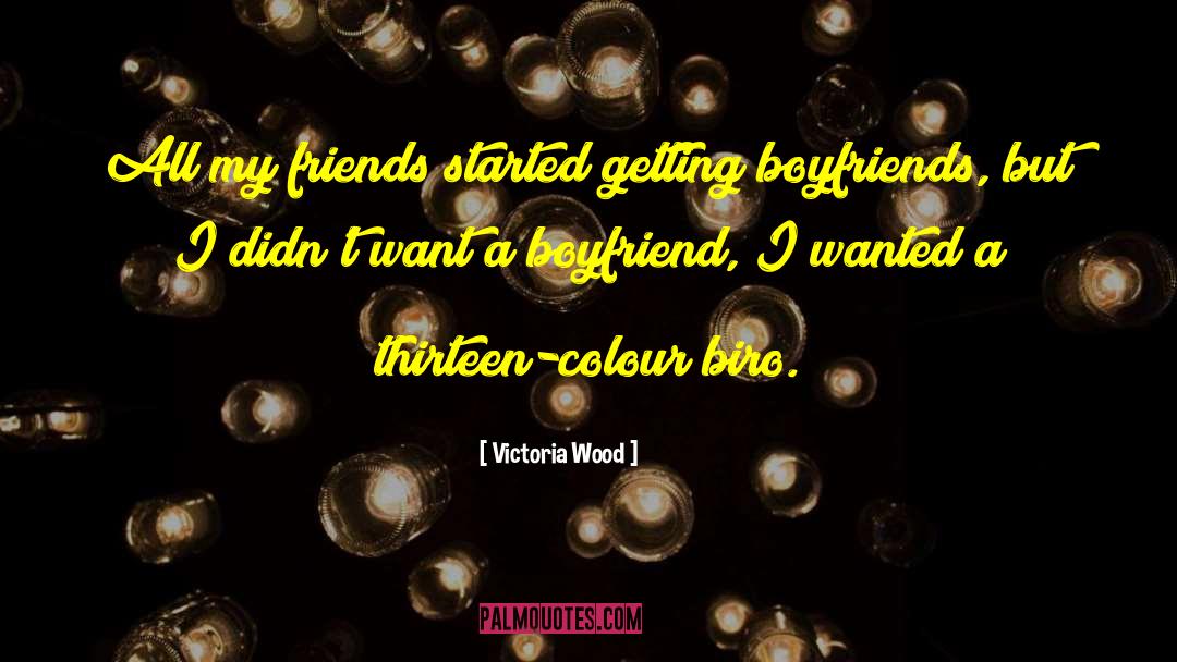 Liking Someone But Having A Boyfriend quotes by Victoria Wood