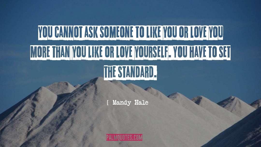 Liking Yourself quotes by Mandy Hale