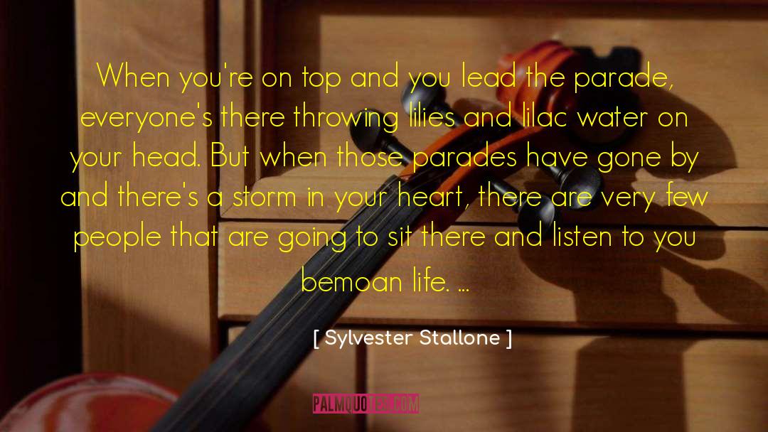 Lilac quotes by Sylvester Stallone