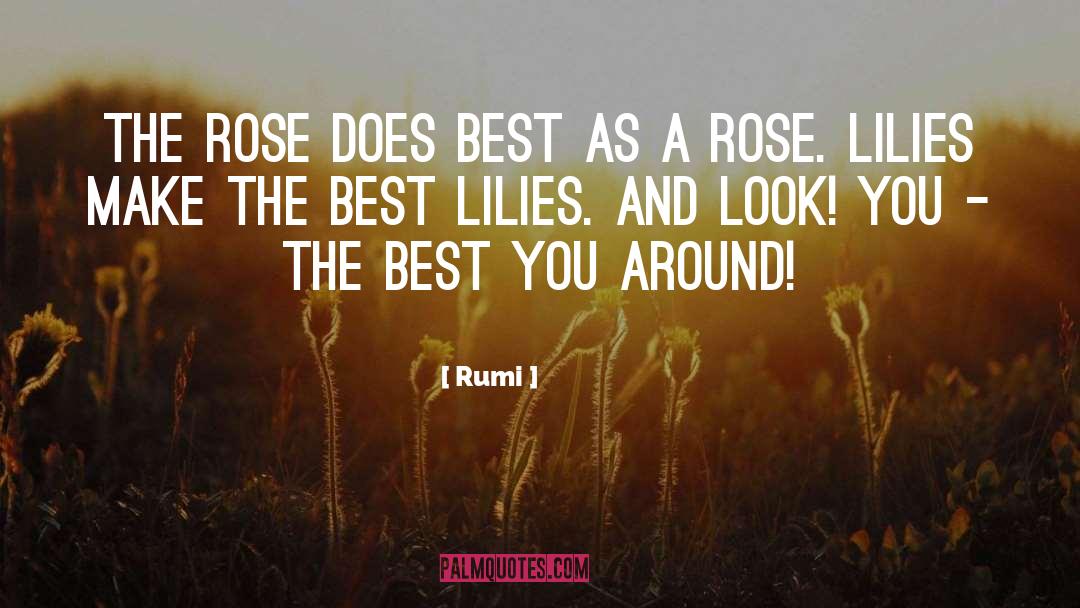 Lilies quotes by Rumi