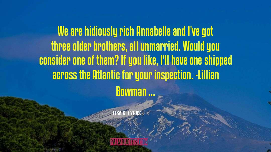 Lillian Bowman quotes by Lisa Kleypas