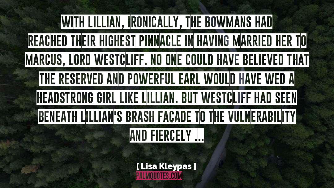 Lillian Westcliff quotes by Lisa Kleypas