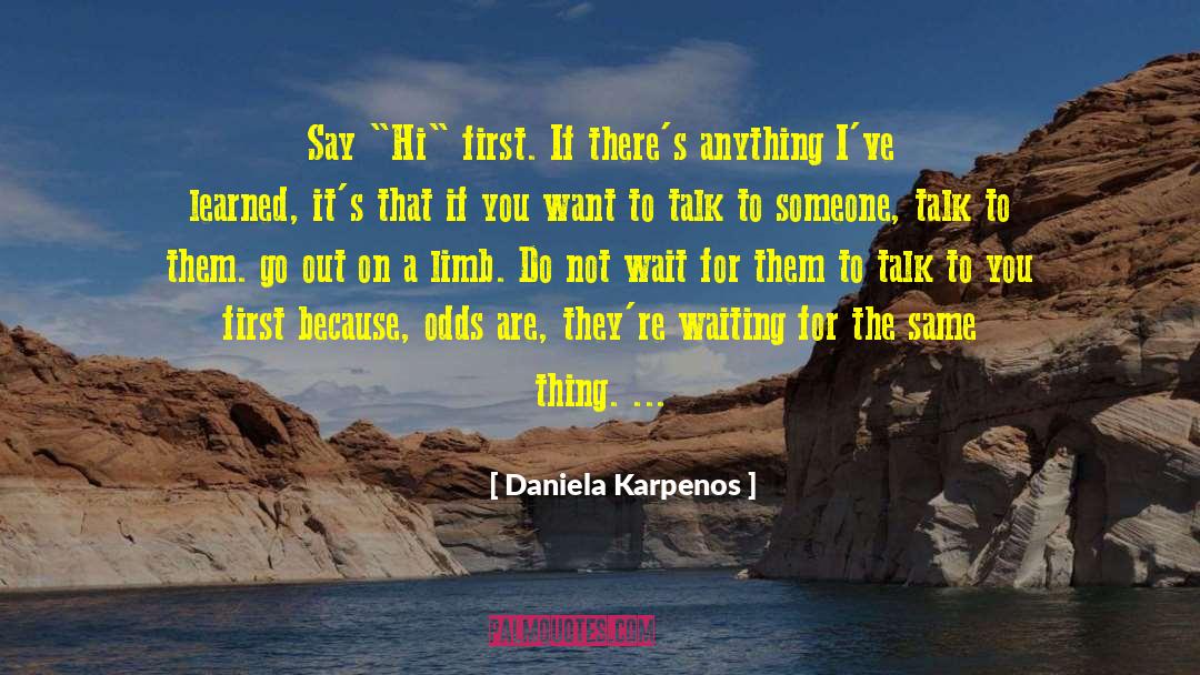 Limb quotes by Daniela Karpenos